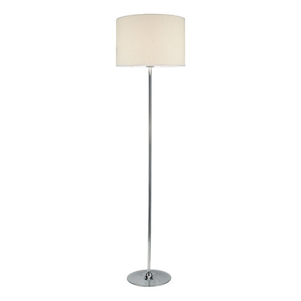 Delta Polished Chrome Floor Lamp with Ivory Shade – view 4