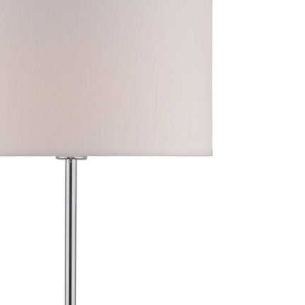 Delta Polished Chrome Floor Lamp with Ivory Shade – view 6
