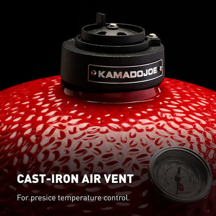 Kamado Joe Junior 13.5" (34cm) Ceramic Charcoal Barbecue Grill + Cover – view 4