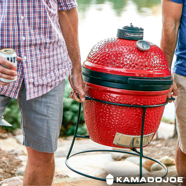 Kamado Joe Junior 13.5" (34cm) Ceramic Charcoal Barbecue Grill + Cover