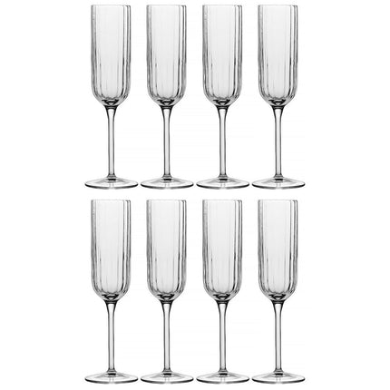 Luigi Bormioli Bach Flute Glasses, 210ml, 8 Pack – view 2