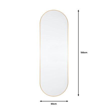 Gallery Yardley Gold Leaner Mirror, 50 x 150 cm – view 2