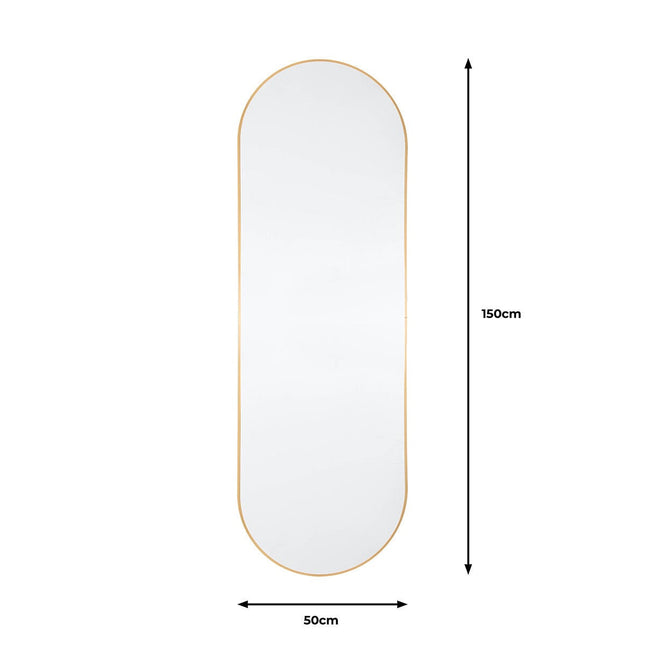 Gallery Yardley Gold Leaner Mirror, 50 x 150 cm – view 2