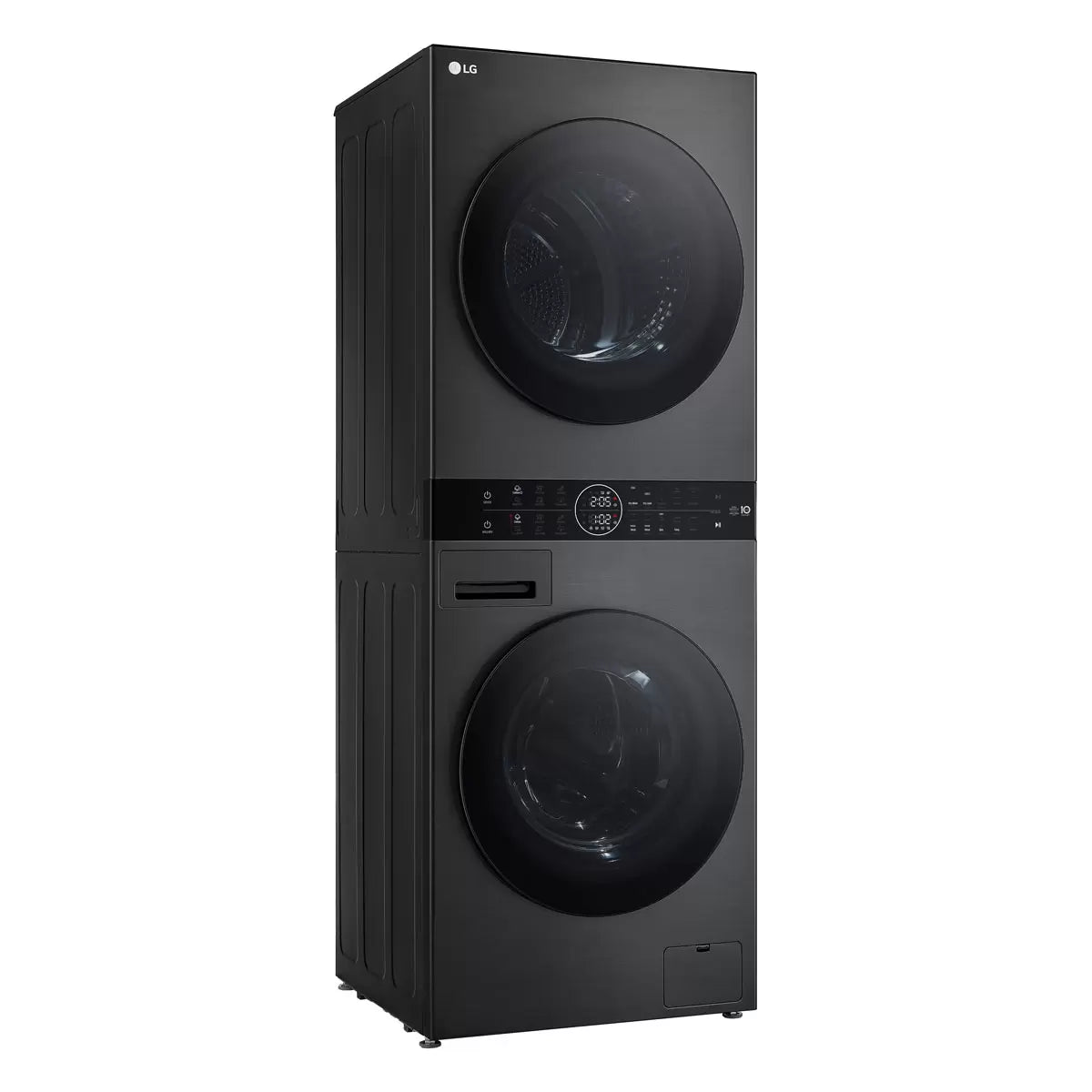 LG WT1210BBTN1, 12kg/10kg, 1400rpm, Washer Tower Rated in A/A+++ in Black Steel