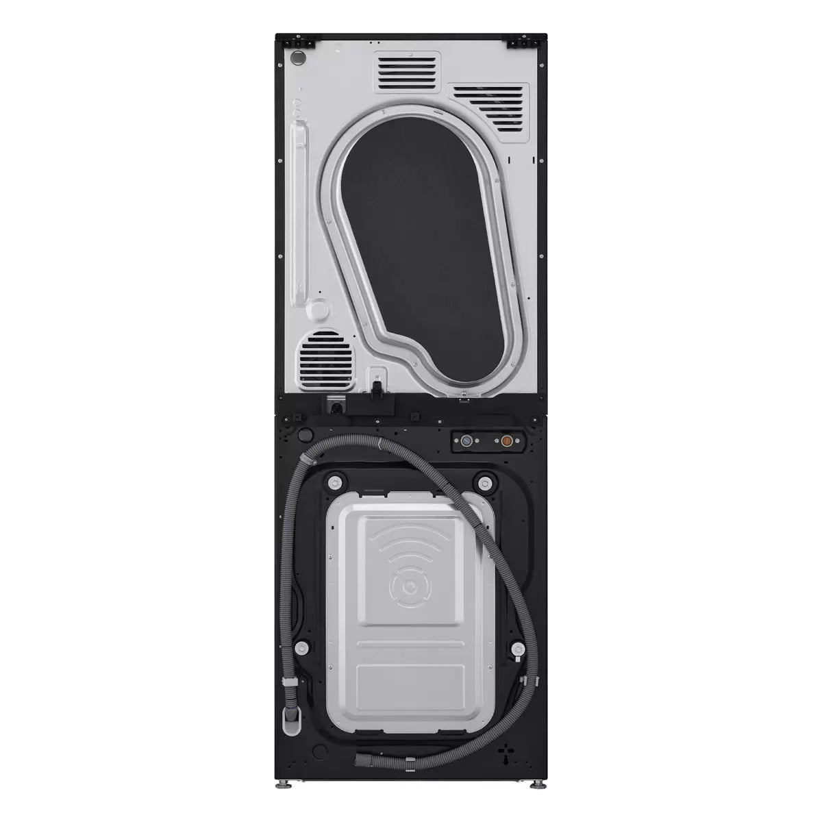 LG WT1210BBTN1, 12kg/10kg, 1400rpm, Washer Tower Rated in A/A+++ in Black Steel