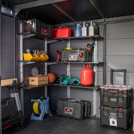 Keter 97cm / 38.1" Shelving Kit in Black – view 4