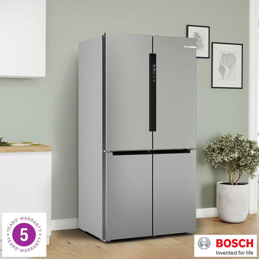 Bosch Series 4 KFN96VPEAG Frost Free American Fridge Freezer - Stainless Steel Effect - E Rated