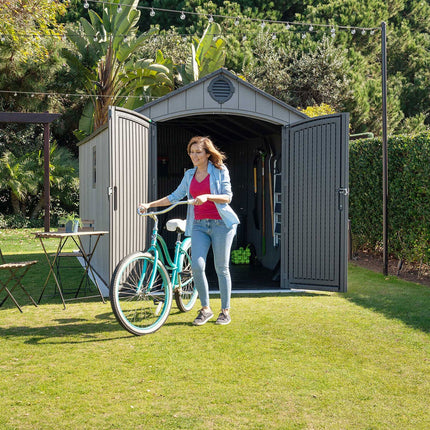 Lifetime 8ft x 17ft 5" (2.4 x 5.3m) Rough Cut Outdoor Storage Shed - Model 60352 – view 8
