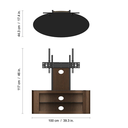 AVF Buckingham 1000 TV Stand for TVs up to 65", in 2 Colours – view 3