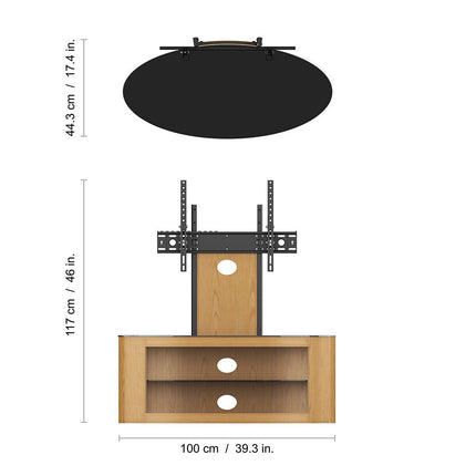 AVF Buckingham 1000 TV Stand for TVs up to 65", in 2 Colours – view 4