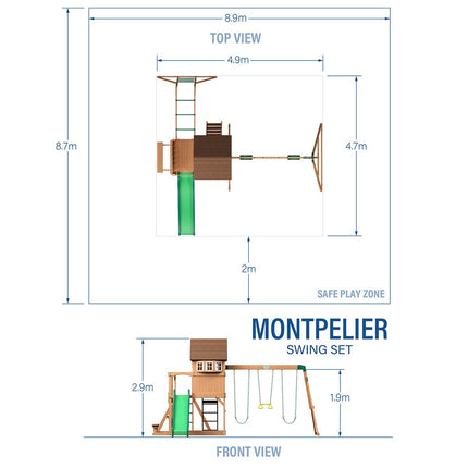 Backyard Discovery Montpellier Swing Set & Playcentre (3-10 Years) – view 2