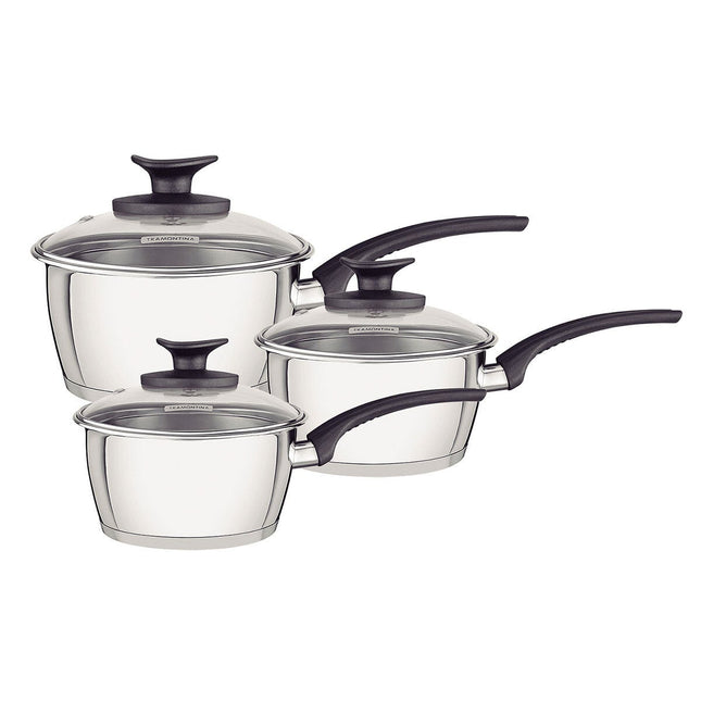 Tramontina Stainless Steel Saucepan Set, 3 Piece – view 2