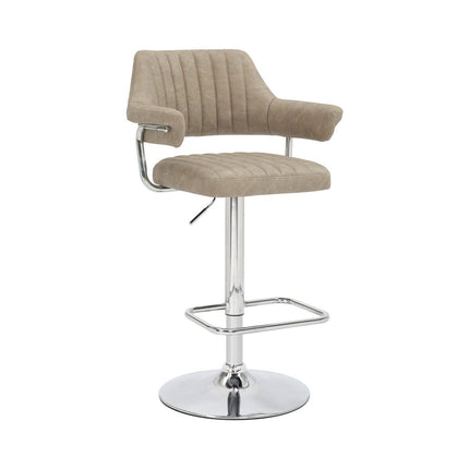 Cortez Mink Faux Leather Gas Lift Bar Stool, 2 Pack – view 6