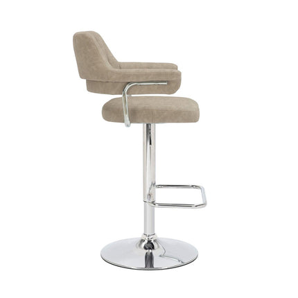 Cortez Mink Faux Leather Gas Lift Bar Stool, 2 Pack – view 7