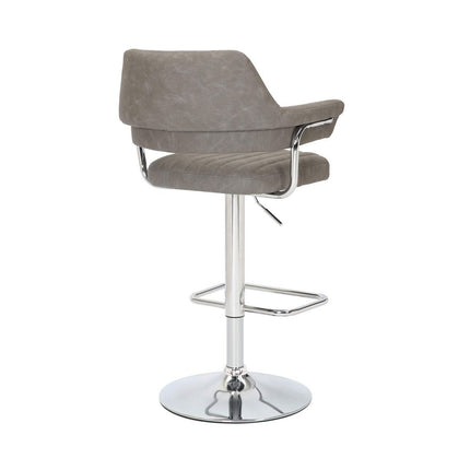 Cortez Dark Grey Faux Leather Gas Lift Bar Stool, 2 Pack – view 8
