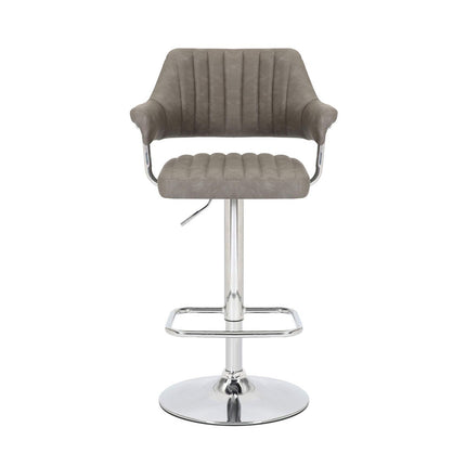 Cortez Dark Grey Faux Leather Gas Lift Bar Stool, 2 Pack – view 5