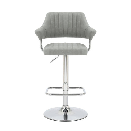 Cortez Light Grey Faux Leather Bar Stool, 2 Pack – view 5