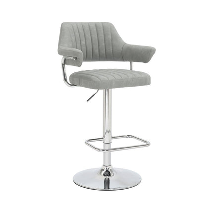 Cortez Light Grey Faux Leather Bar Stool, 2 Pack – view 6