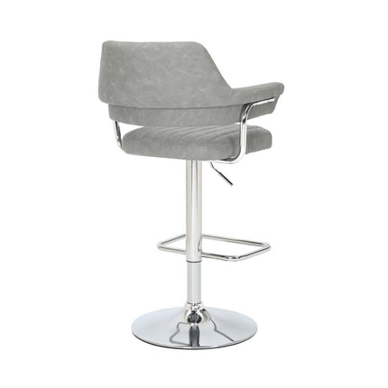Cortez Light Grey Faux Leather Bar Stool, 2 Pack – view 8
