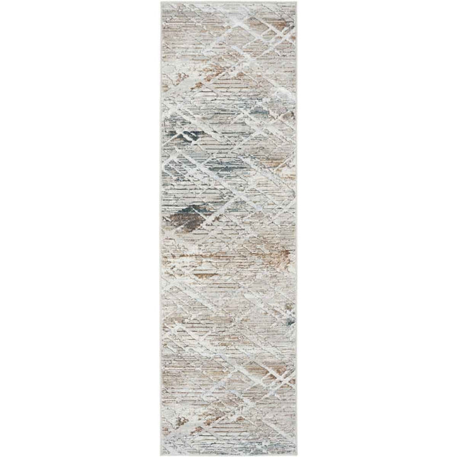 Glitz Grey Abstract Runner, 69 x 229 cm – view 2