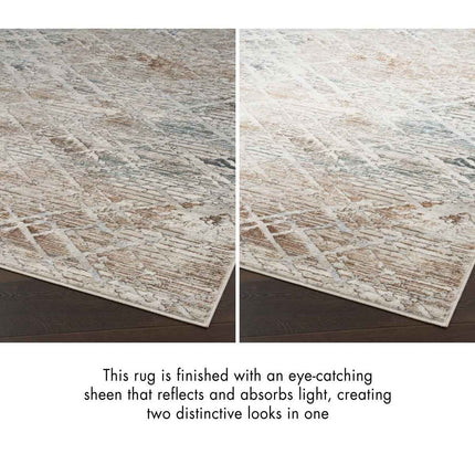 Glitz Grey Abstract Runner, 69 x 229 cm – view 3