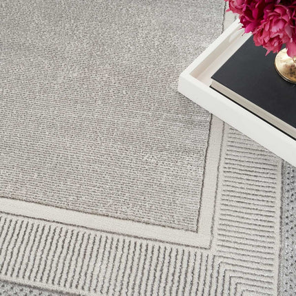 Glitz Silver Border Rug in 3 Sizes – view 6