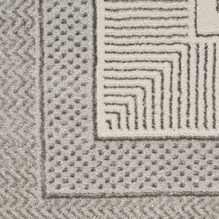 Glitz Silver Border Rug in 3 Sizes – view 7