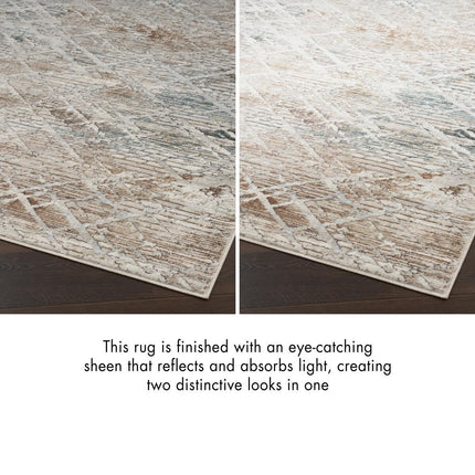 Glitz Grey Abstract Area Rug in 3 Sizes – view 4