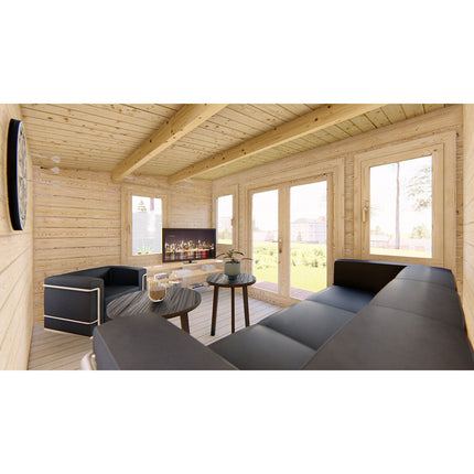 Shire Rydal 44mm Log Cabin 17 x 10ft (5.1 x 3m) – view 6