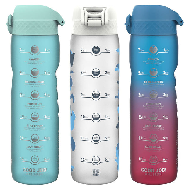Ion8 Recyclon™ Motivator 1L Water Bottle, 3 Pack – view 2