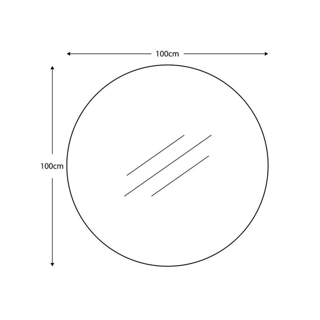 Gallery Hayle Champagne Round Mirror, 100cm – view 2
