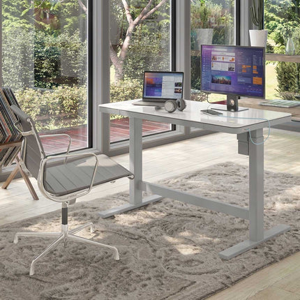 Tresanti Geller Power Adjustable Height Tech Desk, White – view 4