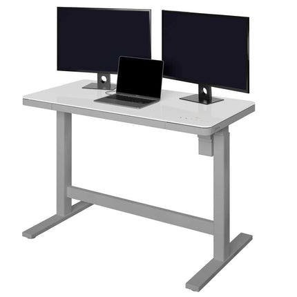 Tresanti Geller Power Adjustable Height Tech Desk, White – view 8