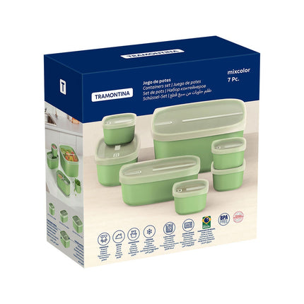 Tramontina Food Storage Set, 7 Piece in 2 Colours – view 4