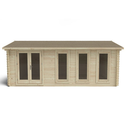 Forest Garden Haresfield 58mm Log Cabin 19ft 8" x 13ft 1" (6 x 4m) – view 4