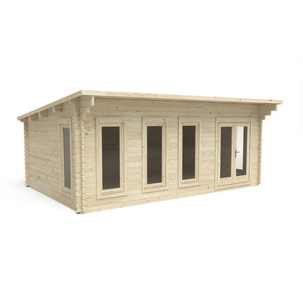 Forest Garden Harescombe 58mm Log Cabin 19ft 8" x 13ft 1" (6 x 4m) – view 5