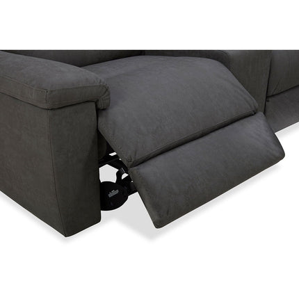 Gilman Creek Justin Grey Fabric Power Reclining Sectional Sofa – view 4