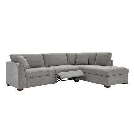 Thomasville Miles Grey Fabric Corner Sofa with Power Footrests in 2 Configurations – view 6