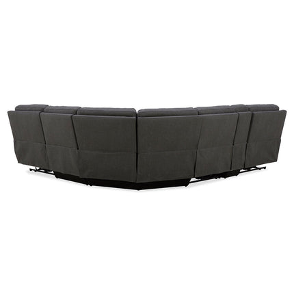 Gilman Creek Justin Grey Fabric Power Reclining Sectional Sofa – view 8