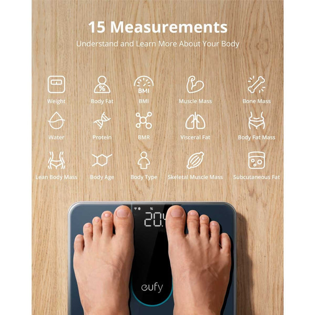 Eufy Smart Scale P2 Digital Body Scale in Black – view 2