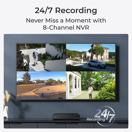 Reolink 12MP (4K+) UHD NVR PoE AI 8 x channel / 4 x Dome Camera Kit with 2TB HDD - No Monthly Fees – view 6