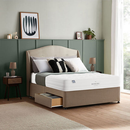 Silentnight Memory Pocket 2000 Mattress & Sandstone Divan in 4 Sizes – view 2