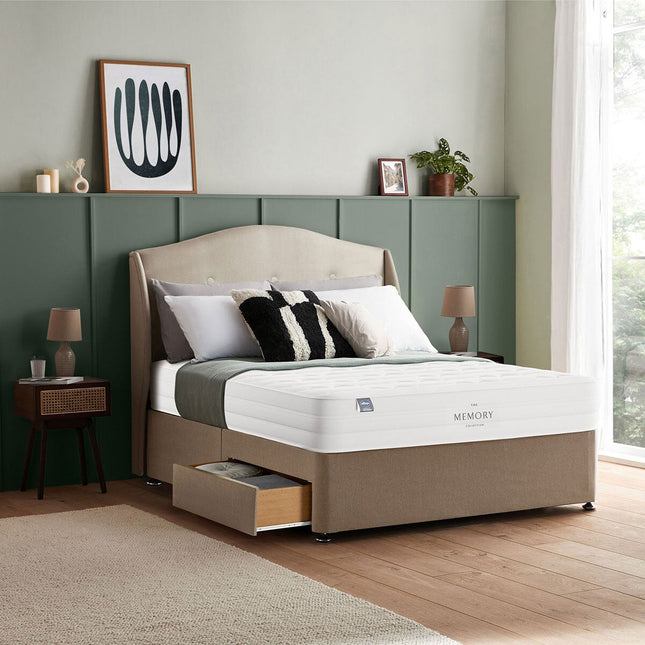Silentnight Memory Pocket 2000 Mattress & Sandstone Divan in 4 Sizes – view 2