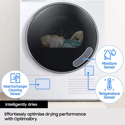 Samsung Bespoke AI Series 8 DV90BB9445GBS1 9kg Heat Pump Tumble Dryer A+++ Rated In Black