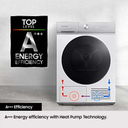 Samsung Bespoke AI Series 8 DV90BB9445GBS1 9kg Heat Pump Tumble Dryer A+++ Rated In Black