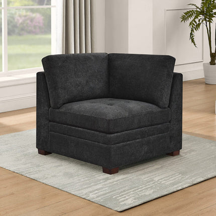 Thomasville Tisdale Dark Grey Fabric Corner Chair