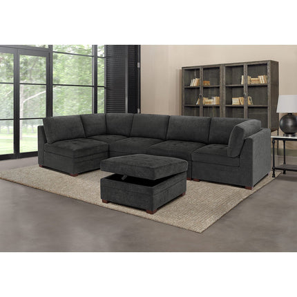 Thomasville Tisdale Dark Grey Fabric Corner Chair – view 4