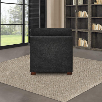 Thomasville Tisdale Dark Grey Fabric Armless Chair – view 4