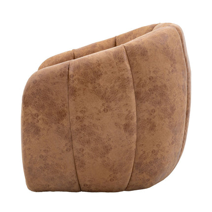 Gallery Atella Antique Tan Leather Tub Chair – view 6