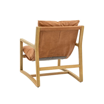 Gallery Burela Vintage Brown Leather Lounge Chair – view 6